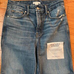 Good American Good Curve Straight Denim Jeans